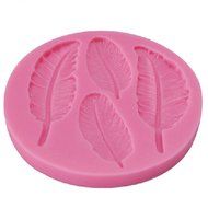 Bhbuy Feather Silicone Fondant Mould for Sugarcraft,cup Cake,chocolate Clay Mold N2