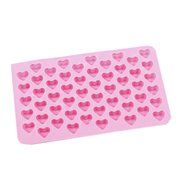 Yunko Silicone DIY 55 Mini Heart Shape Baking Mould Chocolate Mold Cake Decoration Ice Cube Mold