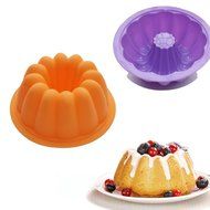X-Haibei Mini Muffin Fancy Bundt Cake Bakeware Silicone Mold 4inch
