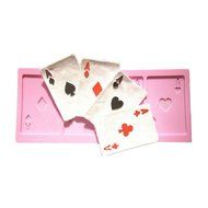 Wocuz W0291 Poker Shaped Silicone Chocolate Fondant Candy Mold DIY Cake Decorating