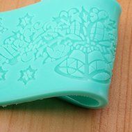 FVIEW Christmas Bells Lace Cake Mold Silicone Fondant Cake Decorating Mould N3