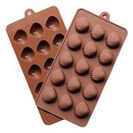 Beautiful paradise 15 Cavity Shell Shape Silicone Cake Ice Cube Pudding Mold Chocolate Jelly Candy Baking Mould N3