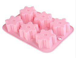Ppmart Creative Snowflake Shape Silicone Cake Chocolate Mold Tray
