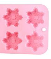 Ppmart Creative Snowflake Shape Silicone Cake Chocolate Mold Tray N2