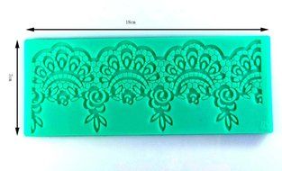 Big Charming Design Instant Fondant Silicone Lace Mold Cake Mold Baking Tools Cake Decorating Tools N2