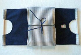 Navy Stripe 9x13 Casserole Carrier, Can be Personalized, Free Shipping - Nautical Kitchen Cooking Gift, Made in... N5