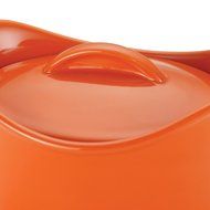 Rachael Ray Stoneware 18-Ounce Mini Oval Casserole, Orange N4