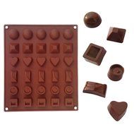 Mix Pattern Shape Chocolate Silicone Mold Baking Cake Decoration Mould