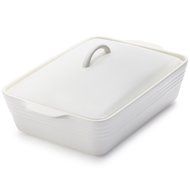 Sur La Table White Oven-to-Table Casserole with Lid M96 WINE , 4 qt.