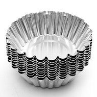 &quot;10Pcs Cake Aluminium Alloy Mould Baking Cupcake Egg Tart Mold (Caliber 7cm)&quot; shopping
