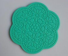 Durable Rectangle Lace Silicone Baking Tool Cake DIY Decoration Mold