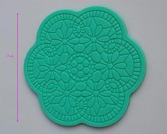 Durable Rectangle Lace Silicone Baking Tool Cake DIY Decoration Mold N2