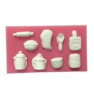 Yunko Kitchenware Ruffoni Shape Chocolate Silicon Mold Candy Fondant DIY Cake Decoration