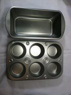 Bakeware Set Toaster Oven Kitchenware Cookware Baking Cooking Pans (2, Gray) N2