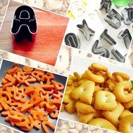 26 Pcs Stainless Steel 1&quot;- Mini Alphabet Fondant, Cookie, Fruit Cutters in Compact Box N4