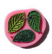 Yunko 3 PCS Leaves New Silicone Fondant Cake Decorating Mold Chocolate Candy Mould