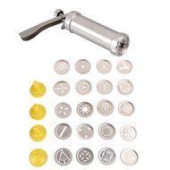 Gacube Polymer Clay Sugarcraft Extruder Craft Gun Tool Kit Set + 20 Discs + 4 Nozzles N3