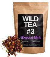 Organic Hibiscus Mint Tea, Wild Tea #3, Premium Herbal Loose Leaf Tea (2 ounce)