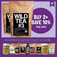 Organic Hibiscus Mint Tea, Wild Tea #3, Premium Herbal Loose Leaf Tea (2 ounce) N2