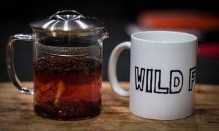 Organic Hibiscus Mint Tea, Wild Tea #3, Premium Herbal Loose Leaf Tea (2 ounce) N6