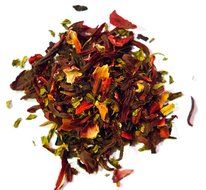 Organic Hibiscus Mint Tea, Wild Tea #3, Premium Herbal Loose Leaf Tea (2 ounce) N7