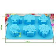Microwave Oven Silicon Creative Cartoon Cake Mold Baking Tools N4