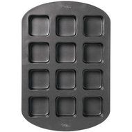 12-Cavity Nonstick Treat Cake Pan, Black Square 2105-0693 by Wilton