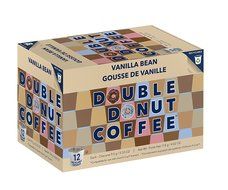 Double Donut&nbsp;Vanilla Bean&nbsp;Flavored Coffee, in Recyclable Single Serve Cups for Keurig K-Cup Brewers, 24 Count N6