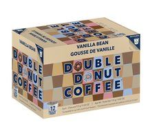 Double Donut&nbsp;Vanilla Bean&nbsp;Flavored Coffee, in Recyclable Single Serve Cups for Keurig K-Cup Brewers, 24 Count N7