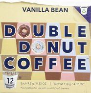 Double Donut&nbsp;Vanilla Bean&nbsp;Flavored Coffee, in Recyclable Single Serve Cups for Keurig K-Cup Brewers, 24 Count N8