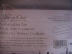 Pampered Chef Square Baking Pan #1727 N3
