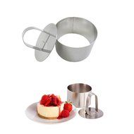 uxcell Stainless Steel DIY Small Mousse Ring Lamy Cheese Cake Mold Food Moulding Tool (Round) N4