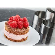 uxcell Stainless Steel DIY Small Mousse Ring Lamy Cheese Cake Mold Food Moulding Tool (Round) N5