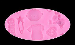 IVYRISE Silicone Cake Mould Decoration Non Stick Fondant Cookie Baking Mold DIY Soap Molds Pan N38