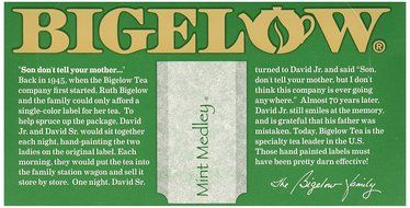 Bigelow Tea Mint Medley Tea, 20 ct N5