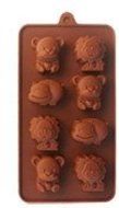 Roto - Silicone Lion,cow&amp;bear Chocolate Molds Jelly Ice Molds Candy Cake Mould Bakeware