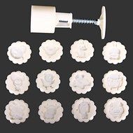 12 Zodiac Moon Cake Mold Hand Pressure Mould Baking Utensils