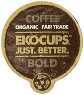 EKOCUPS Artisan Organic Bold Coffee, Dark roast, in Recyclable Single Serve Cups for Keurig K-cup Brewers, 40...