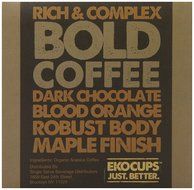 EKOCUPS Artisan Organic Bold Coffee, Dark roast, in Recyclable Single Serve Cups for Keurig K-cup Brewers, 40... N6