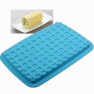 AUCH Rectangle Silicone Waffle Roll-up Maker Pad Mat Cake/Chocolate/Candy Mold Baking Tool, 10&quot; X 7&quot;
