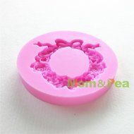 Mom&amp;pea 0642 Floral Hoop Shaped Silicone Mould for Fondant Cake Sugar Paste Cake Decoration 3d Cake Toppers Mold... N4