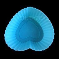 Your Supermart New 10Pcs DIY Baking Tools Cake Cups Silicone Cake Chocolate Mold Heart