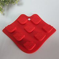 Lariy 8 Holes Creative Kitchen DIY Lips Jelly Chocolates Cakes Mold Silicone Mould