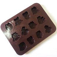 Syeer Silicone 12-Owl Cake Decorating Candy Cookies Chocolate Soap Baking Molds Brown Pack of 2 N3