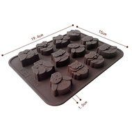 Syeer Silicone 12-Owl Cake Decorating Candy Cookies Chocolate Soap Baking Molds Brown Pack of 2 N4