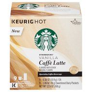 Starbucks Vanilla Caffe Latte K-cups - 9 count