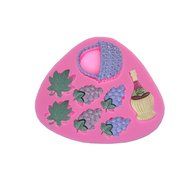 Wocuz WZ1255 Grape Shape Silicone Mold Fondant Mold Cupcake Cake Top Decoration Tool Cake Side Decorating Mold