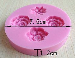 HSE 1PCS flower shape Chocolate Candy Jello 3D silicone Mold Cartoon Figre/cake tools Soap Mold Sugarcraft Cake... N2