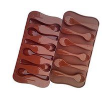 Silicone Cake Mold 6 Cups Spoons Shape Choccolate Fondant Mold Diy Kitchen Accessories Cake Baking Tools