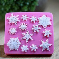 3D Snowflake Fondant Cake Bread Decorating Sugarcraft Silicone Pop Mold Mould DIY Tools